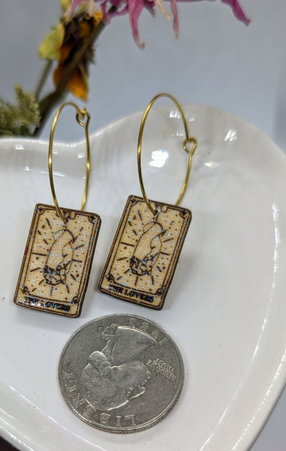 Different styles- The Lovers Tarot Card Earring